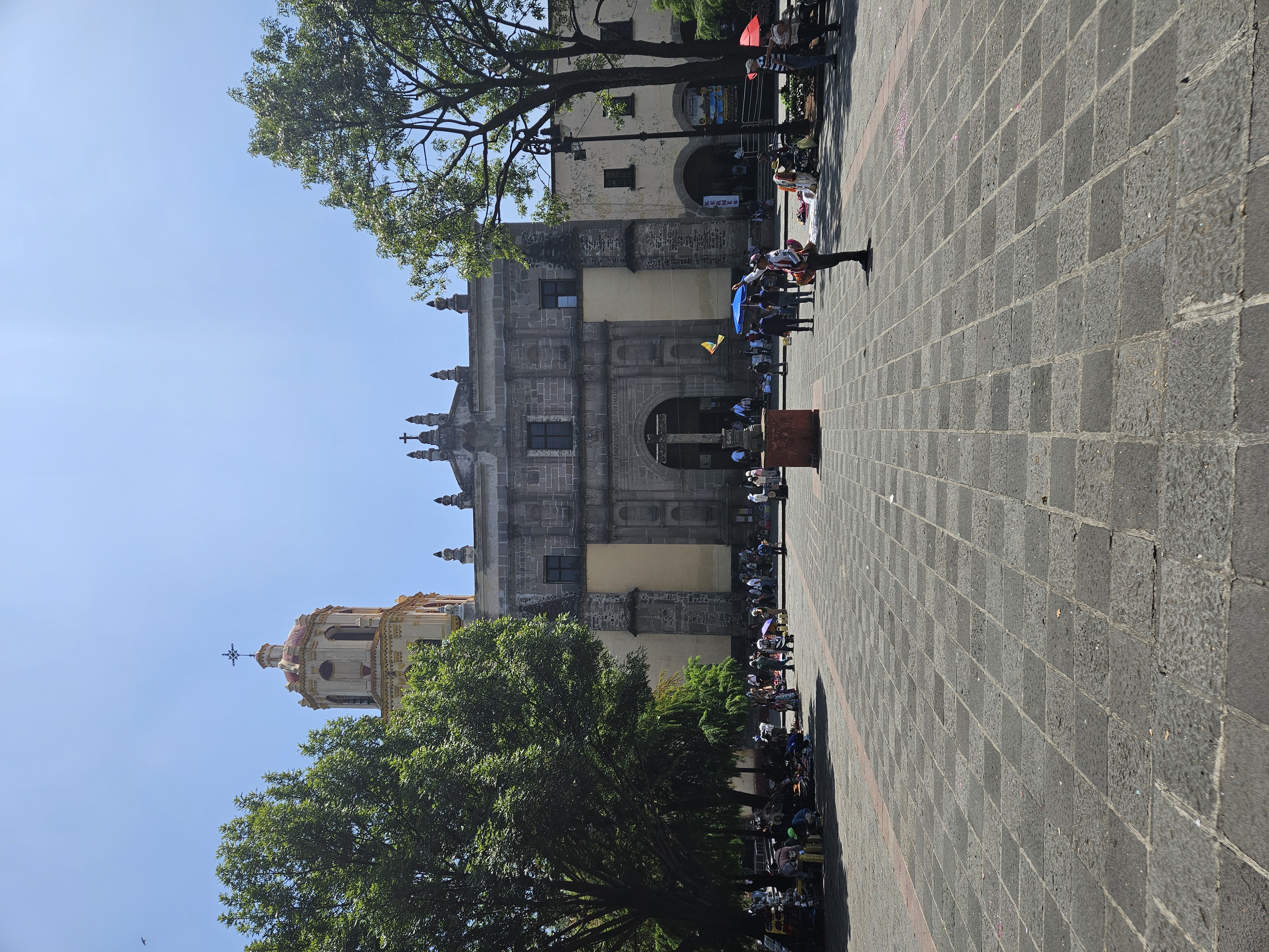 A church and plaza in Coyoacán.